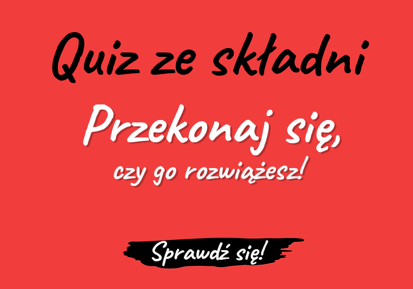 Quiz ze składni. Dyktando. Budowa wyrazów test sprawdzian składnia Polszczyzna.pl