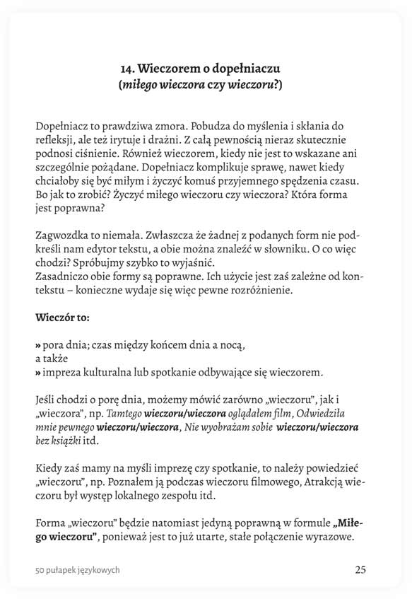 50 pułapek językowych. Poprawna polszczyzna. Błędy językowe e-book. Polszczyzna.pl