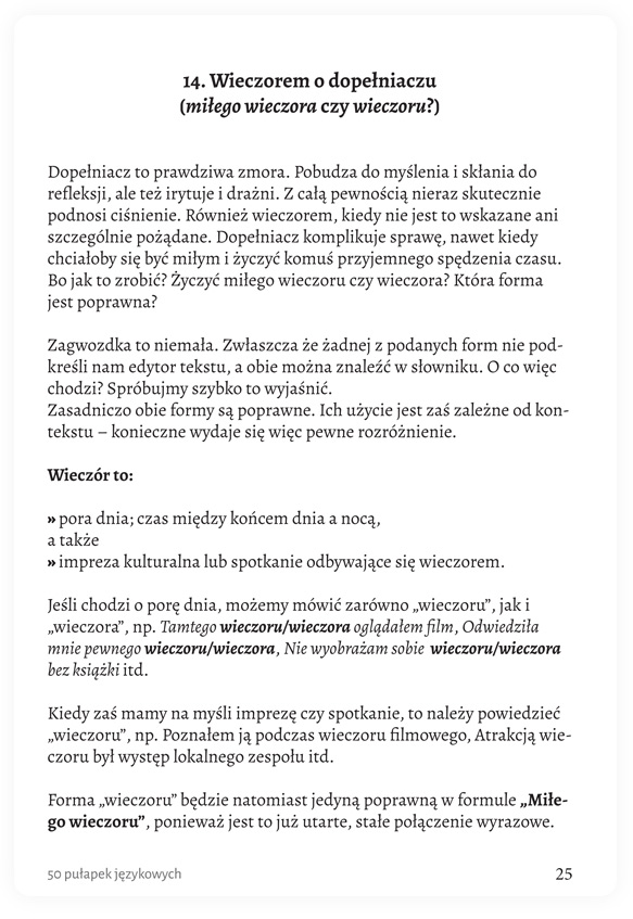 50 pułapek językowych. Poprawna polszczyzna. Błędy językowe e-book. Polszczyzna.pl
