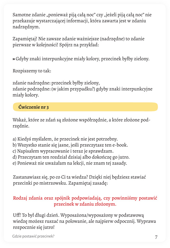 Gdzie postawić przecinek przecinki teoria ćwiczenia poradnik e-book Polszczyzna.pl