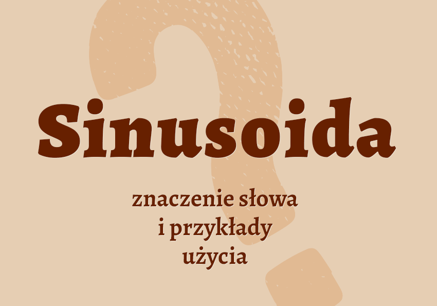 Sinusoida co to jest przykłady synonim wyjaśnienie odmiana znaczenie słownik Polszczyzna.pl
